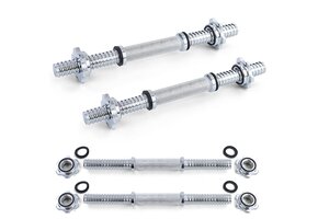 Halterstangen - Ø 25 mm - met veersluiting - 35 cm - chroom