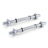 Halterstangen - Ø 25 mm - met veersluiting - 35 cm - chroom