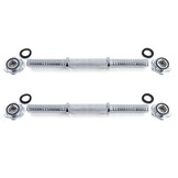 Halterstangen - Ø 25 mm - met veersluiting - 35 cm - chroom