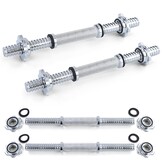 Halterstangen - Ø 25 mm - met veersluiting - 35 cm - chroom