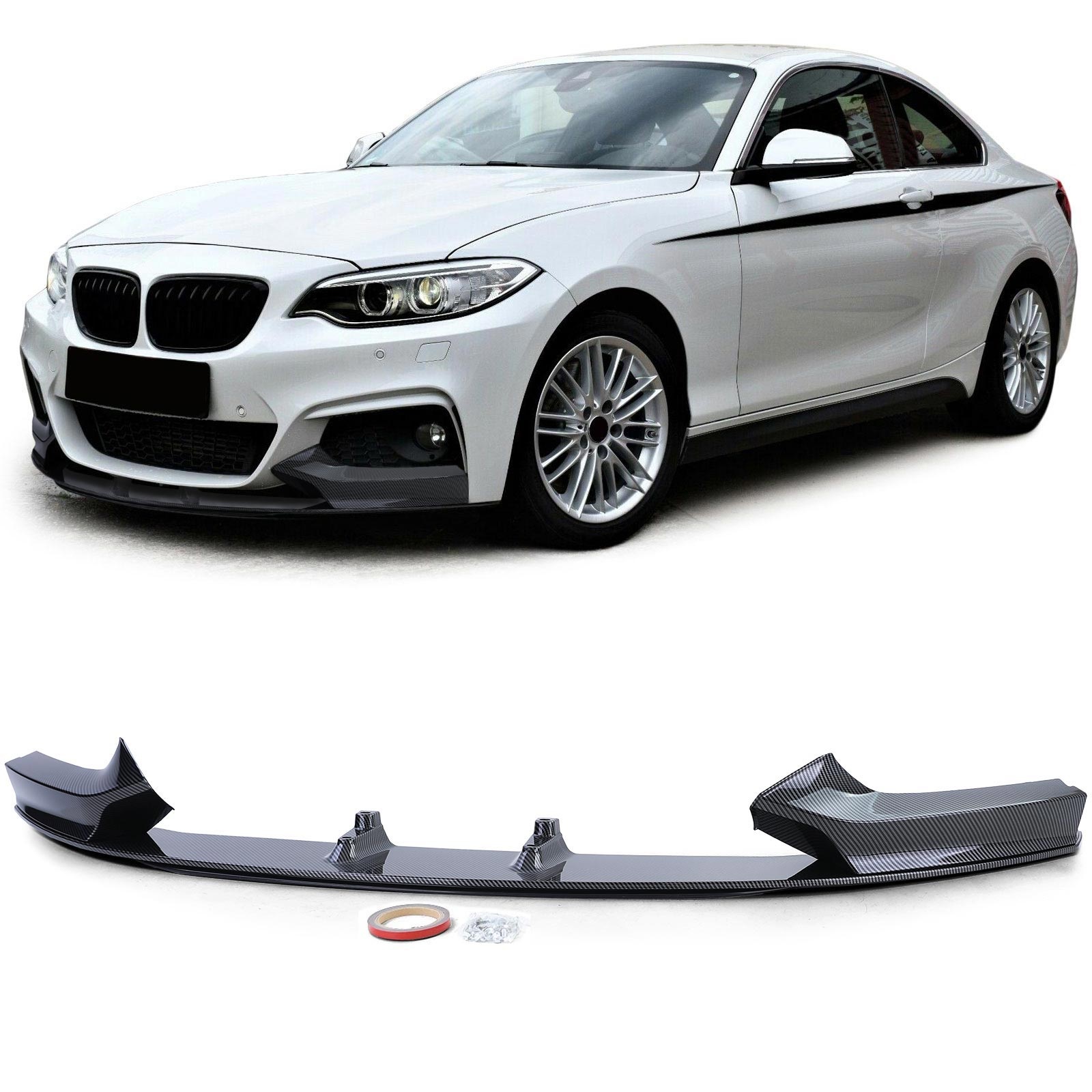 Spoiler - voorspoiler lip - BMW 2 Serie F22 F23 - vanaf 2013