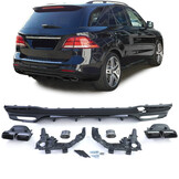 Achterbumper diffuser - geschikt voor Mercedes GLE W166 2015-2018 - PDC
