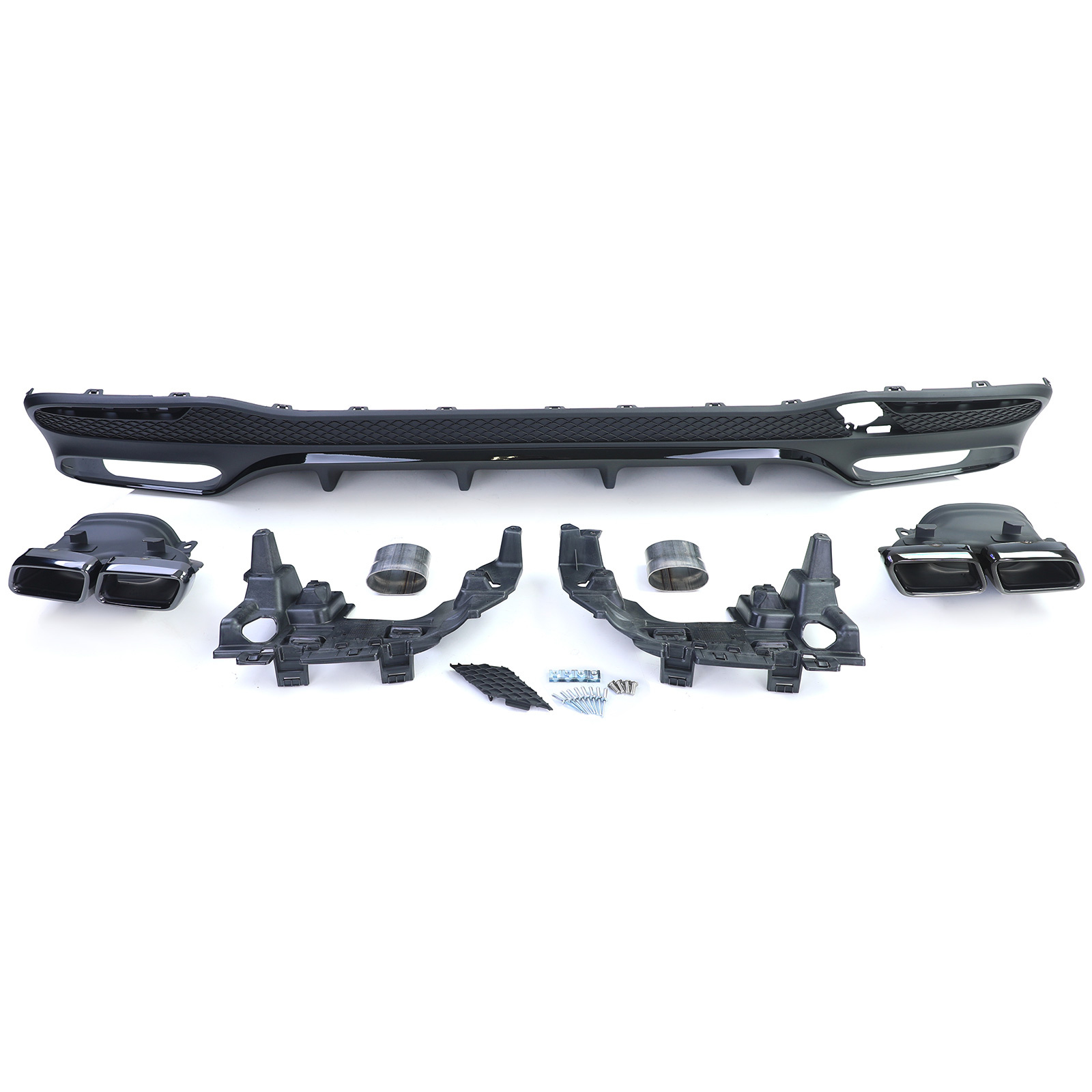 Achterbumper diffuser - geschikt voor Mercedes GLE W166 2015-2018 - PDC