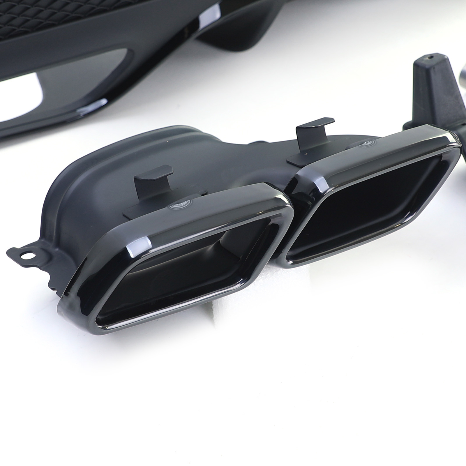 Achterbumper diffuser - geschikt voor Mercedes GLE W166 2015-2018 - PDC