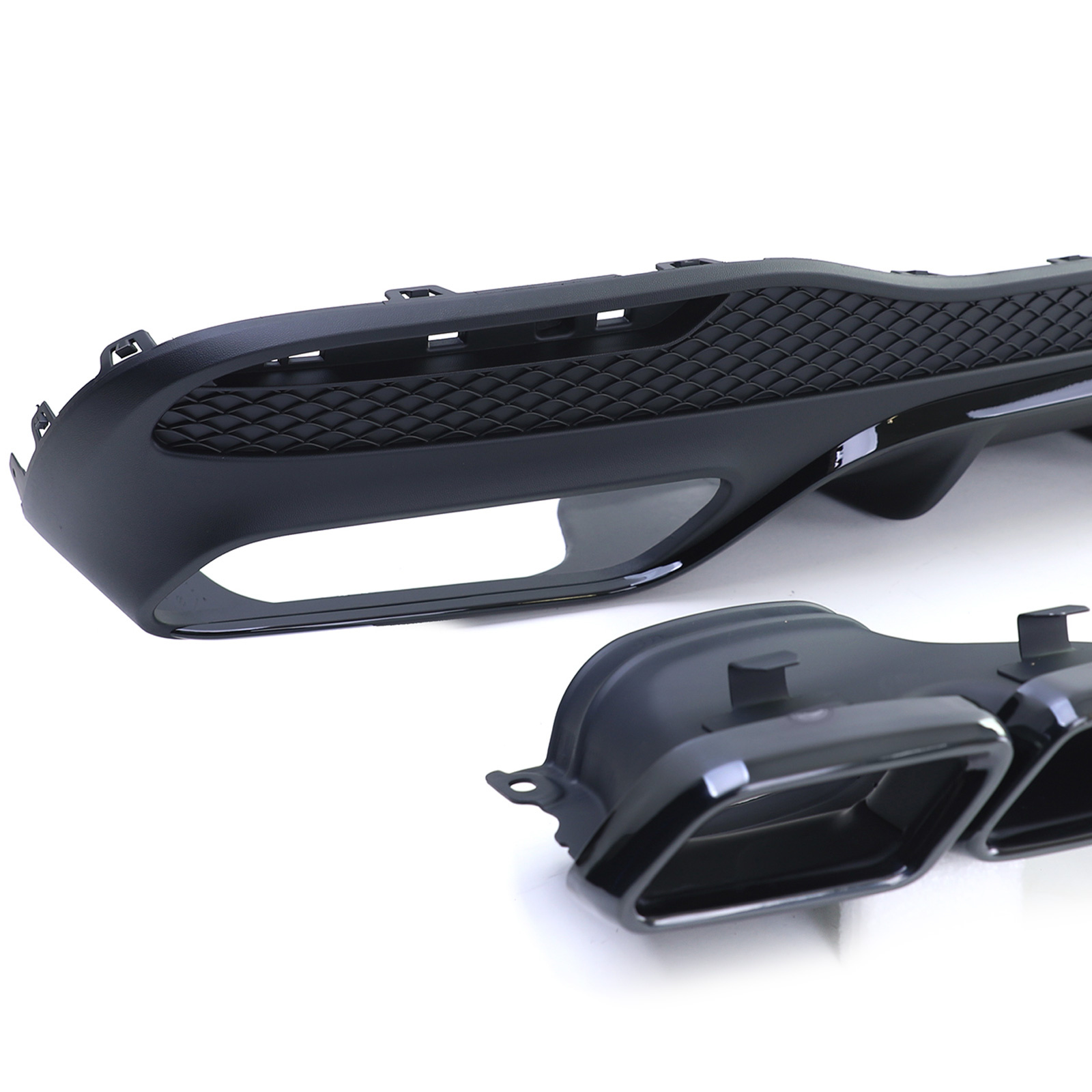 Achterbumper diffuser - voor Mercedes GLE W166 2015-2018 - PDC