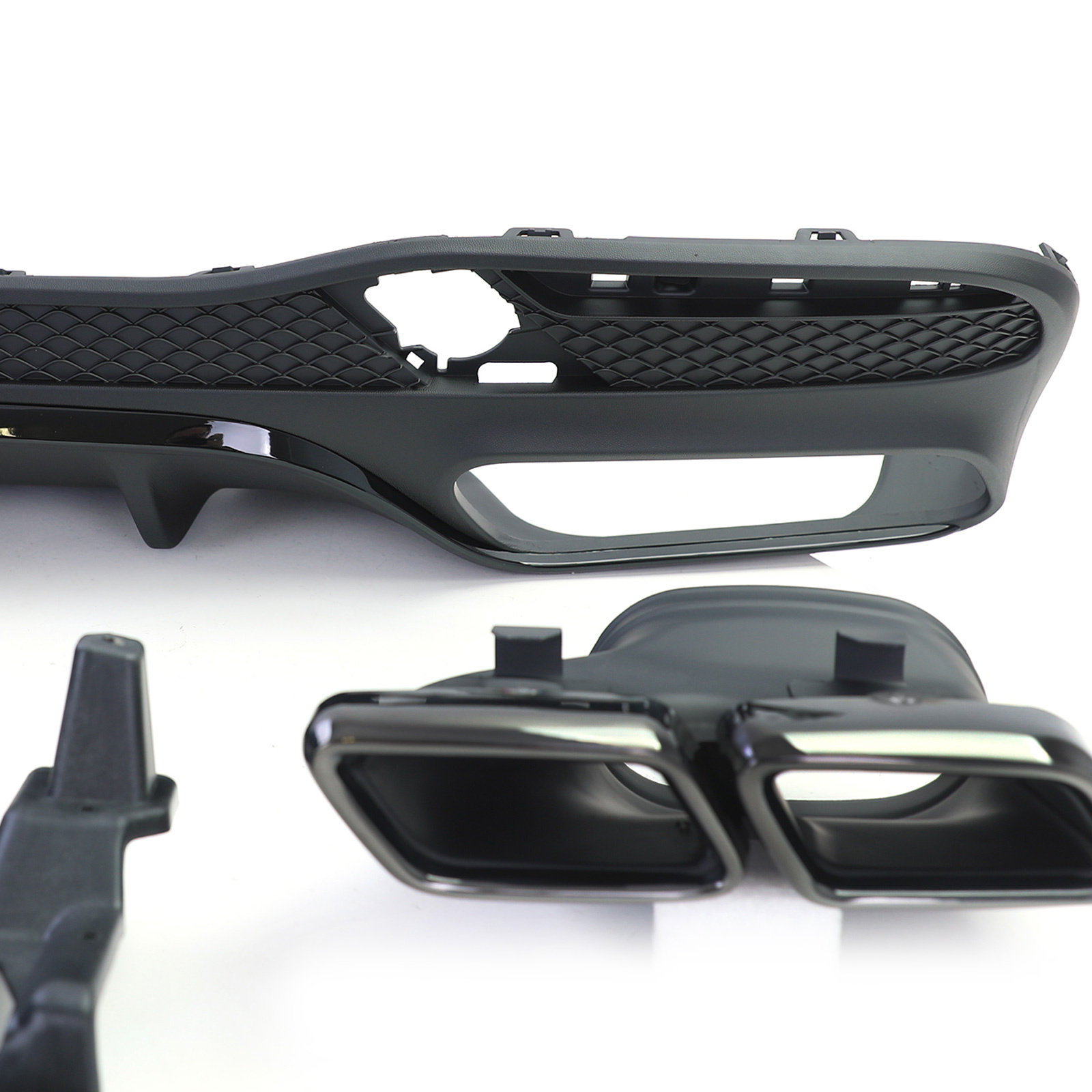 Achterbumper diffuser - geschikt voor Mercedes GLE W166 2015-2018 - PDC