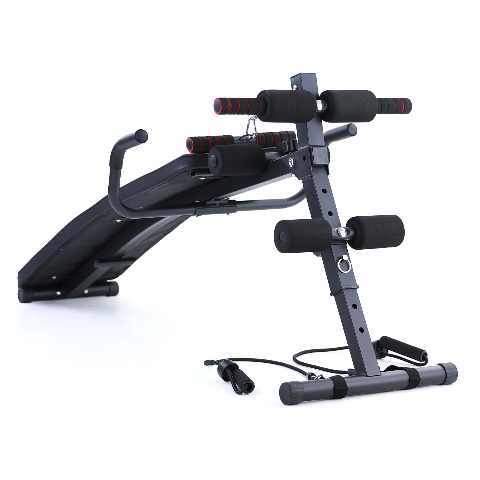 Halterbank - fitnessbank - 150x80x40 cm - zwart