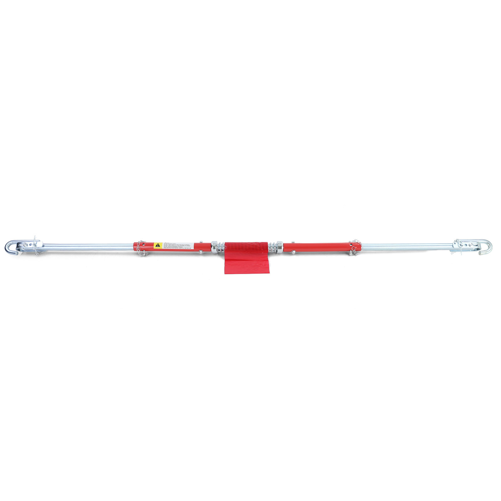 Sleepstang - stabiel dempersysteem - 3-delig - 184 cm - rood