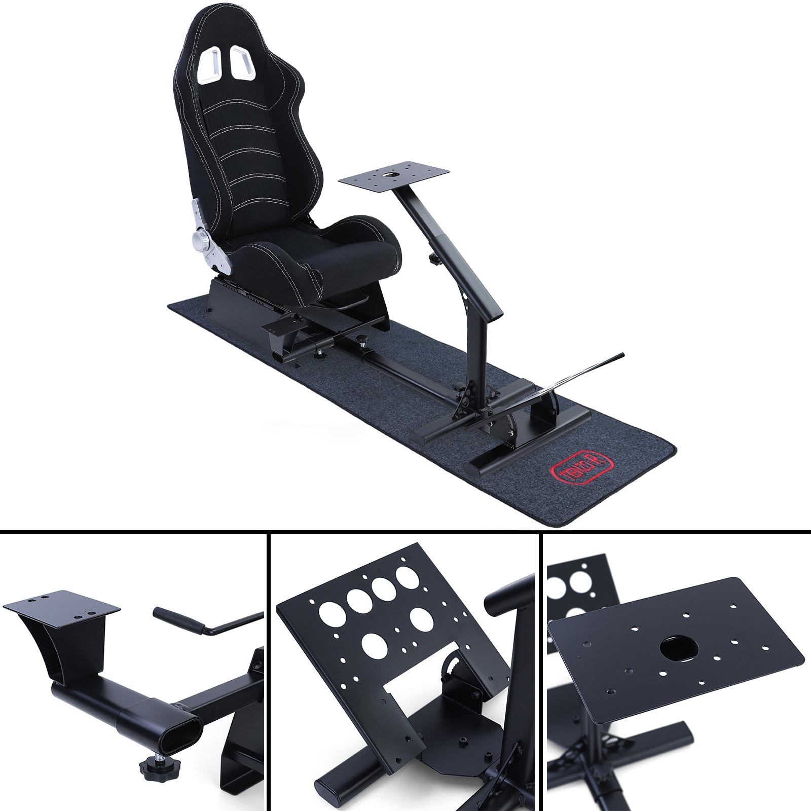 Playseat - afneembare versnellingspook - 345x405 mm - zwart