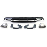 Achterbumper diffuser geschikt voor Mercedes A-klasse W176 vanaf 2015