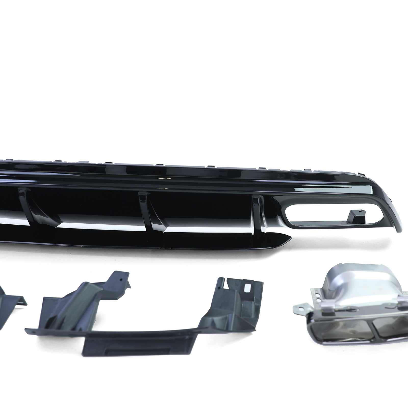 Achterbumper diffuser geschikt voor Mercedes A-klasse W176 vanaf 2015