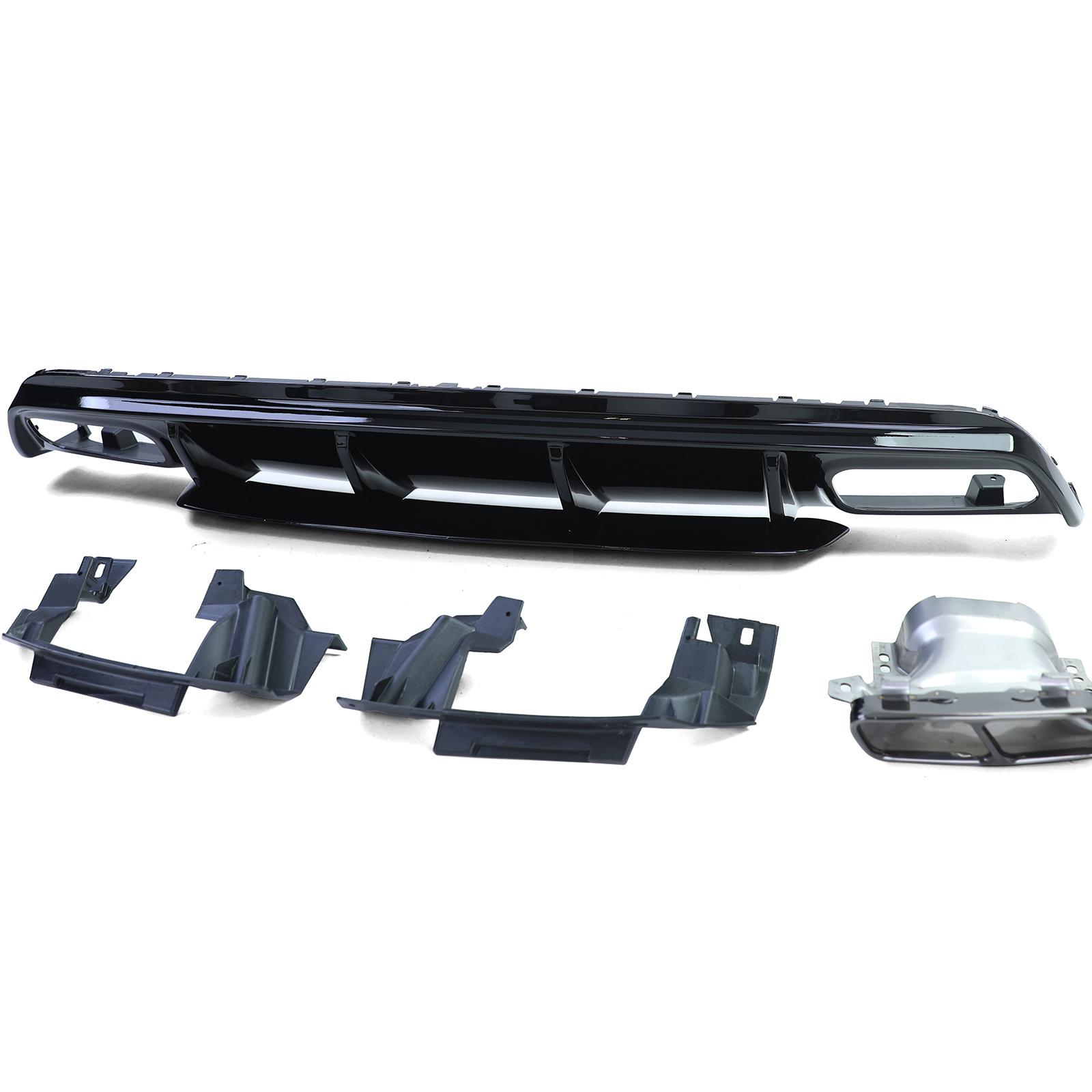 Achterbumper diffuser geschikt voor Mercedes A-klasse W176 vanaf 2015