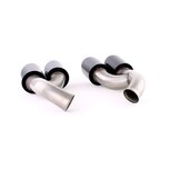 Uitlaatpijp - Porsche Cayenne 92A 2014-2017 - RVS - zwart