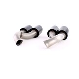 Uitlaatpijp - Porsche Cayenne 92A 2014-2017 - RVS - zwart