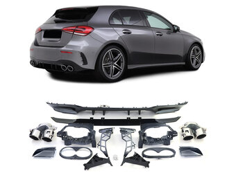 Achterbumper diffuser - voor Mercedes A-klasse W177 vanaf 2019