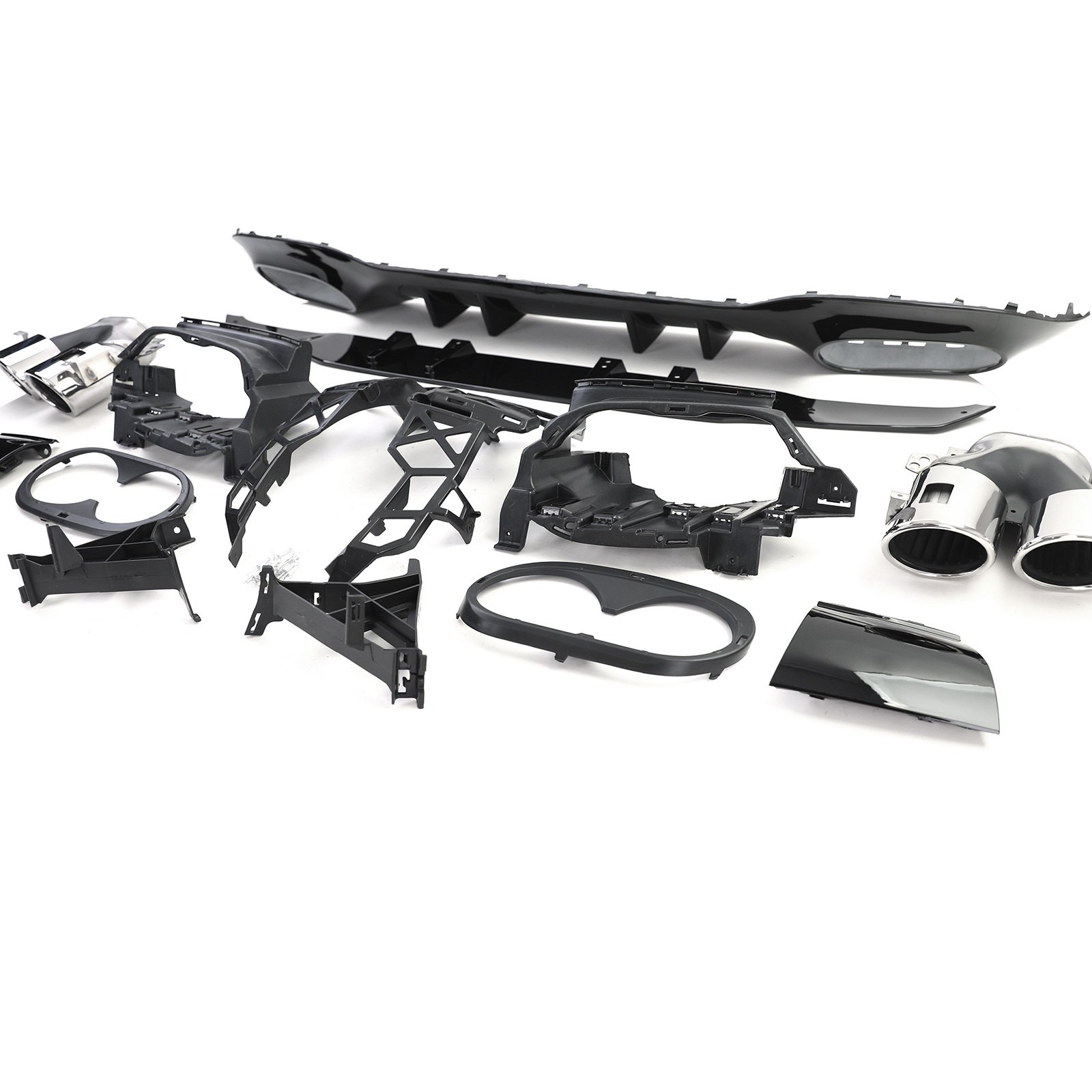 Achterbumper diffuser geschikt voor Mercedes A-klasse W177 vanaf 2019