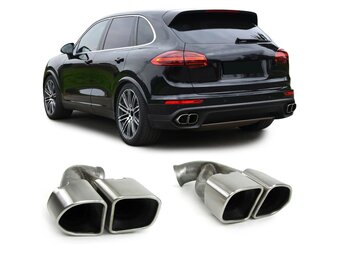 Uitlaatpijp - Porsche Cayenne 92A 2014-2017- RVS - chroom