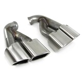 Uitlaatpijp - geschikt voor Porsche Cayenne 92A 2014-2017- RVS - chroom