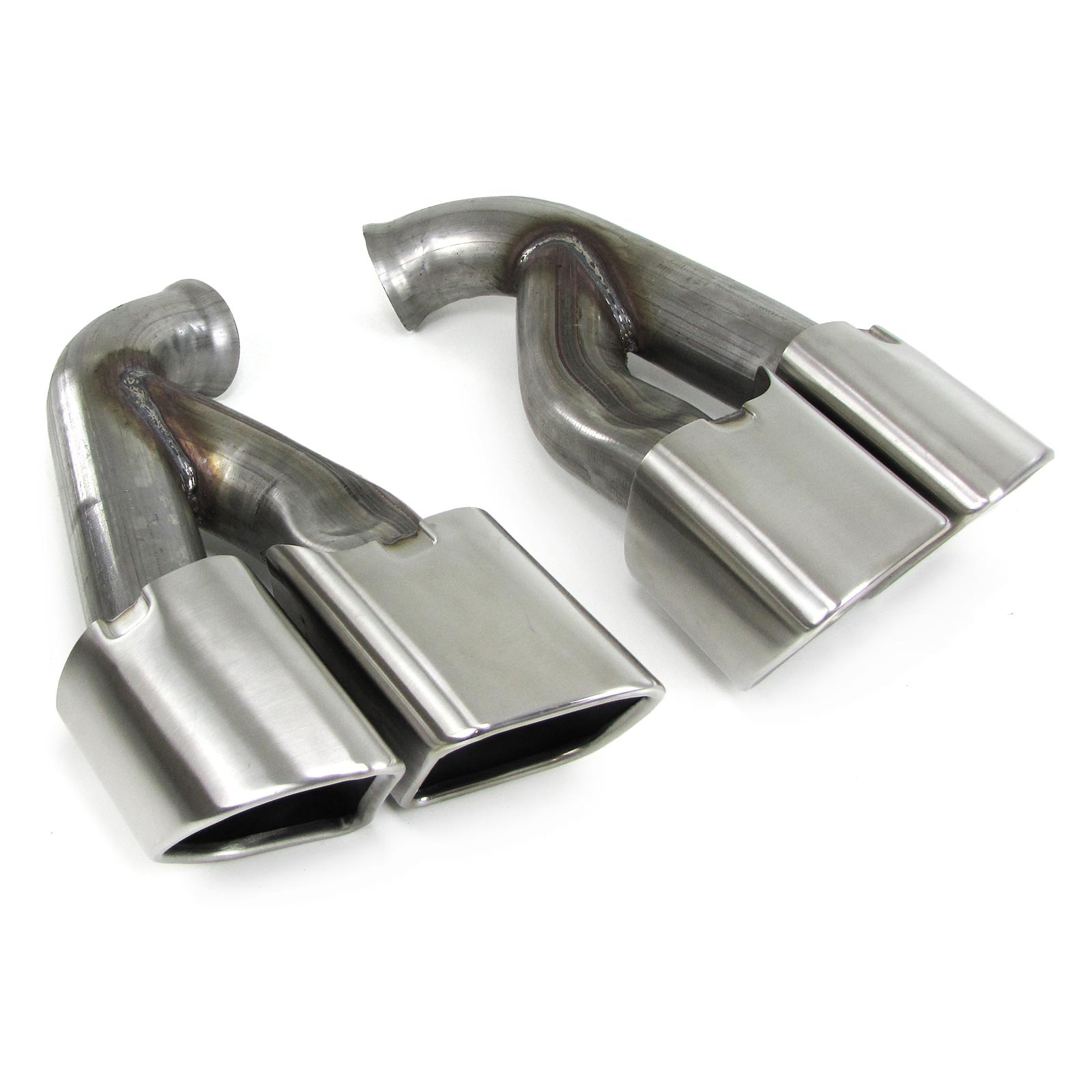 Uitlaatpijp - geschikt voor Porsche Cayenne 92A 2014-2017- RVS - chroom