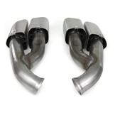 Uitlaatpijp - geschikt voor Porsche Cayenne 92A 2014-2017- RVS - chroom