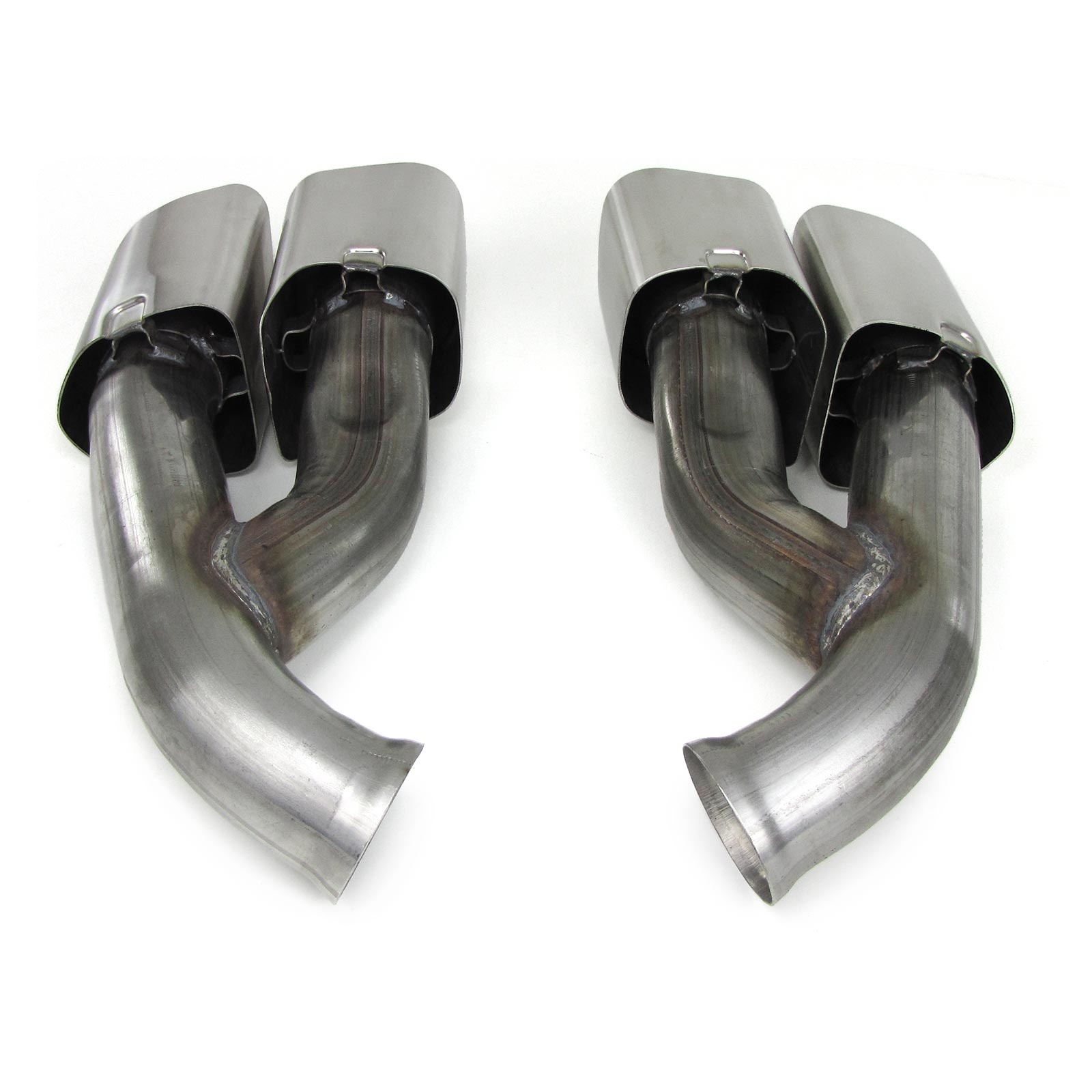 Uitlaatpijp - geschikt voor Porsche Cayenne 92A 2014-2017- RVS - chroom