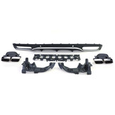 Achterbumper diffuser geschikt voor Mercedes C C205 Coupe 2015-2018