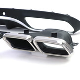 Achterbumper diffuser geschikt voor Mercedes C C205 Coupe 2015-2018