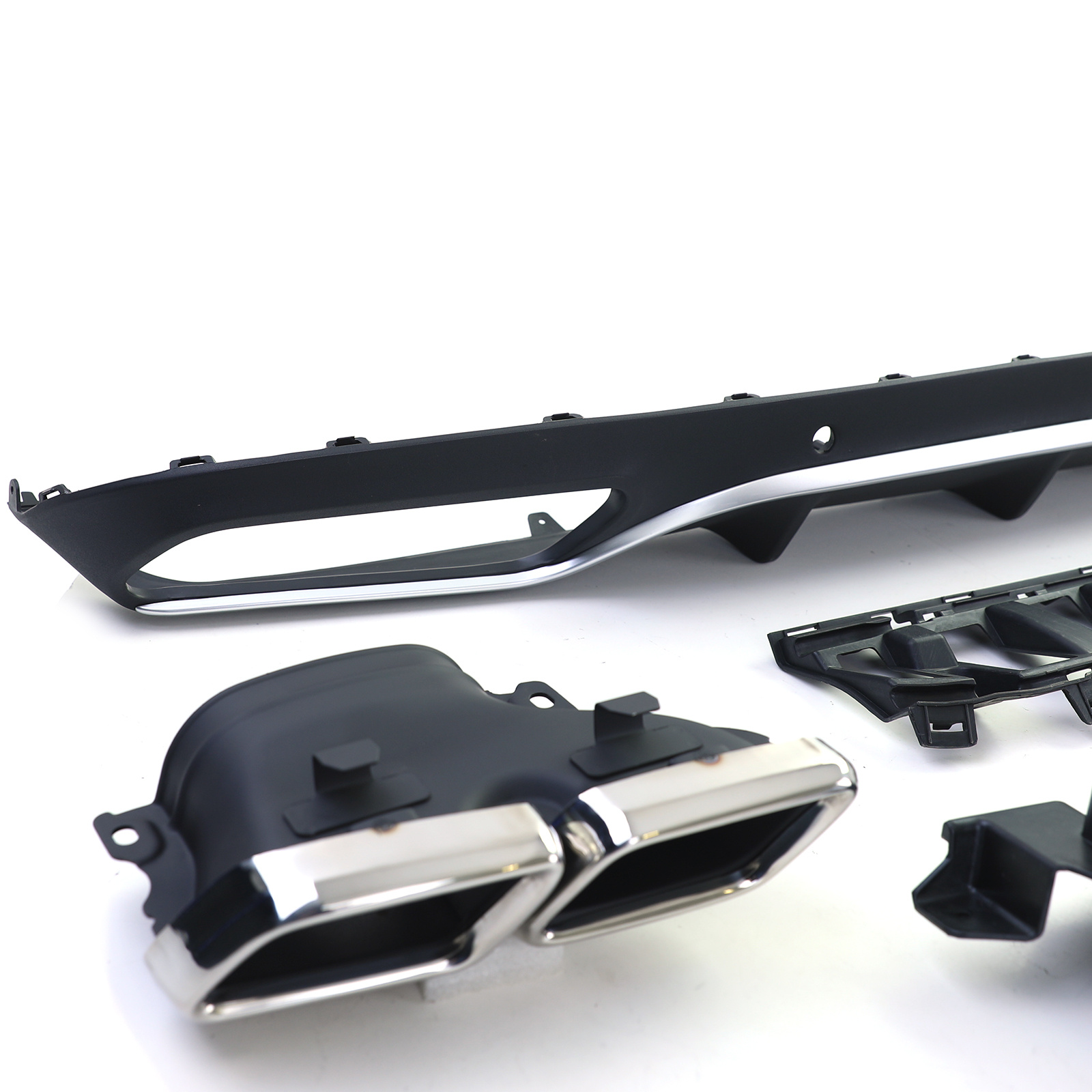 Achterbumper diffuser - voor Mercedes C C205 Coupe 2015-2018