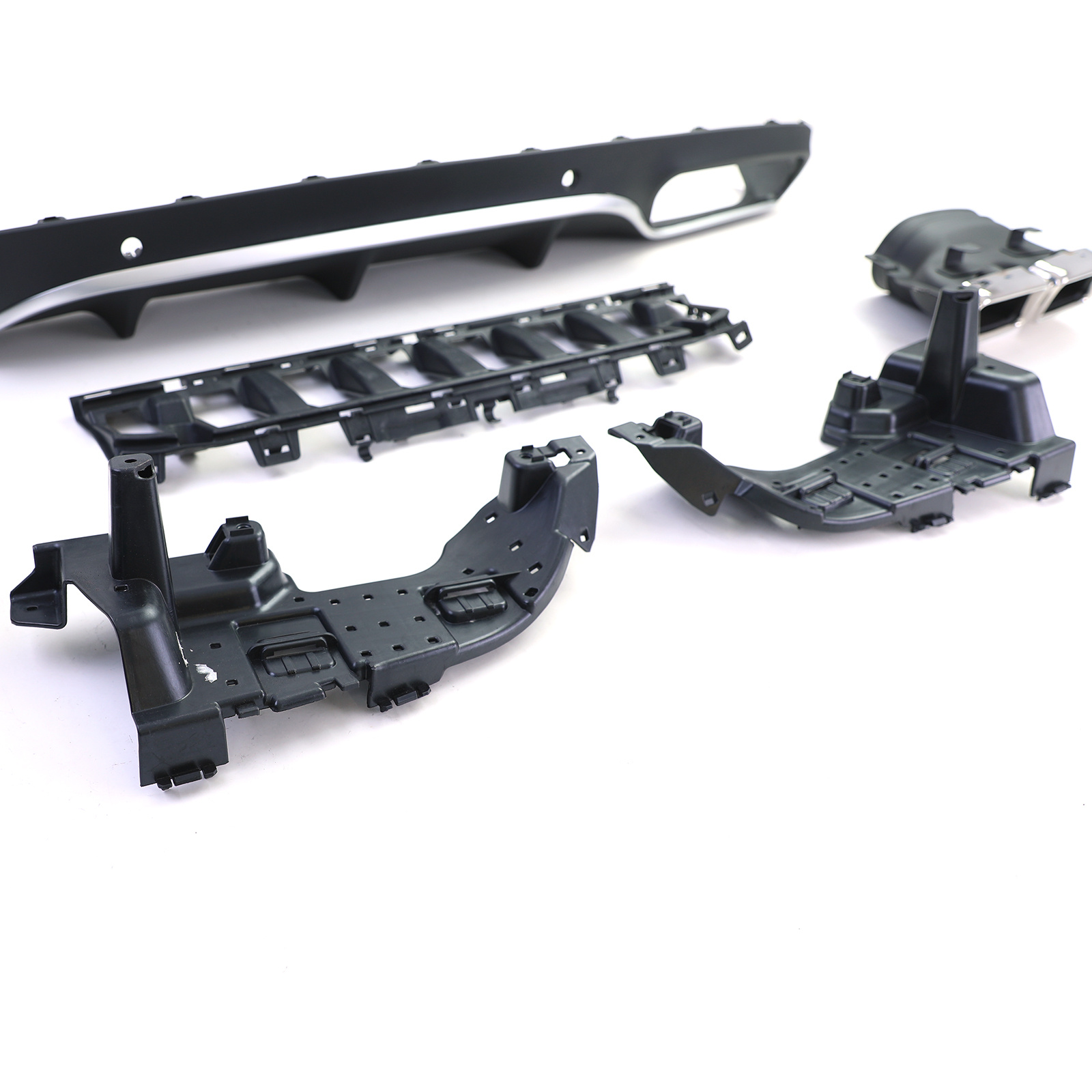 Achterbumper diffuser geschikt voor Mercedes C C205 Coupe 2015-2018