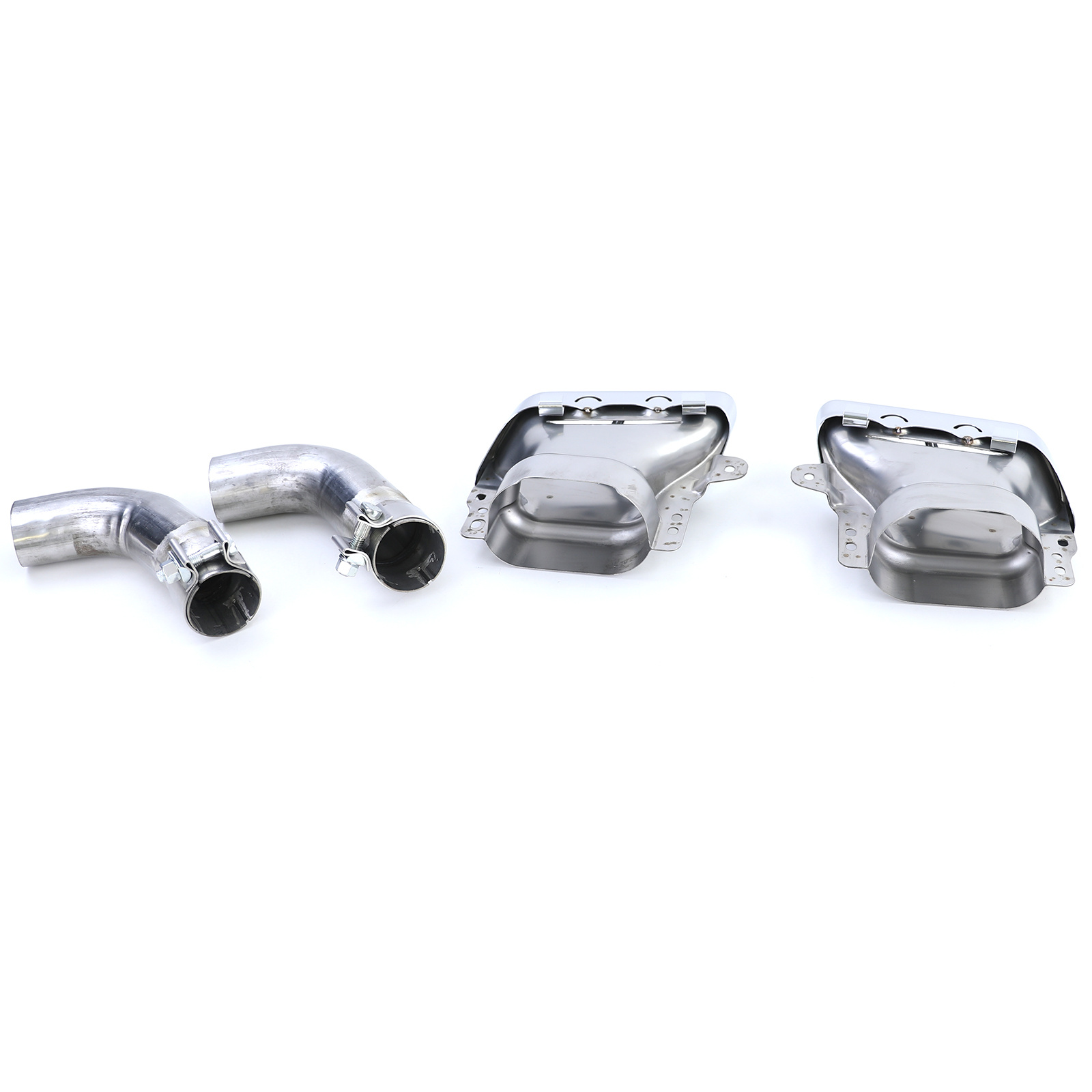 Uitlaatpijp geschikt voor Mercedes CLA C117 X117 2013-2019 - Coupe/Shooting Brake - sportieve look - chroom