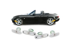 Zijkant knipperlichten - geschikt voor Mazda MX5 NA NB NB-FL 1989-2005 - wit