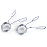 Halterstang - Ø 50 mm - met veersluiting - 120 cm - chroom