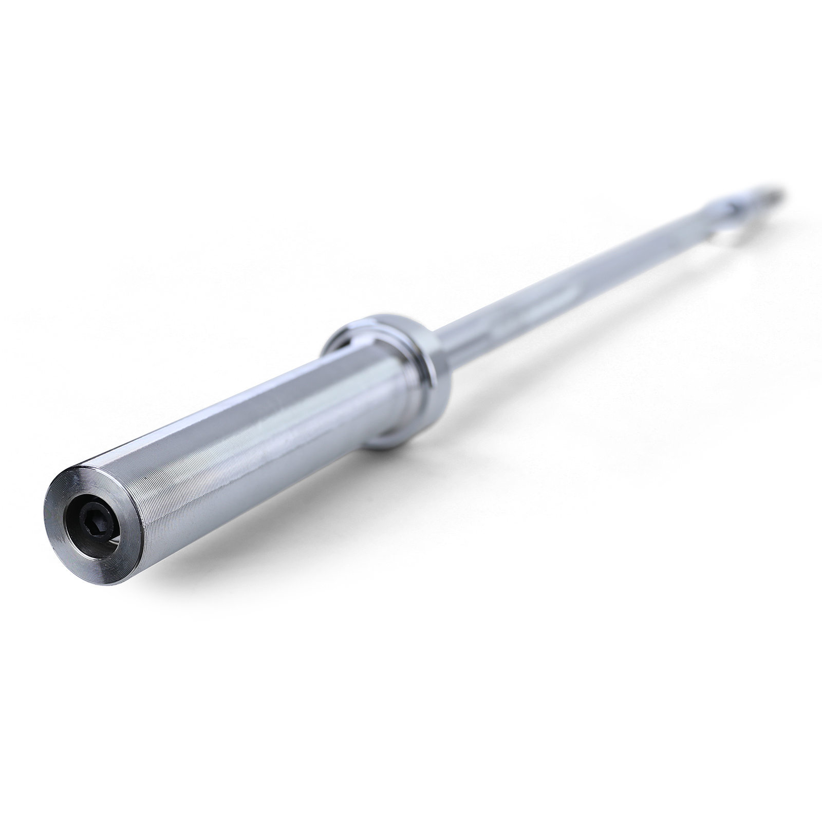 Halterstang - Ø 50 mm - met veersluiting - 120 cm - chroom