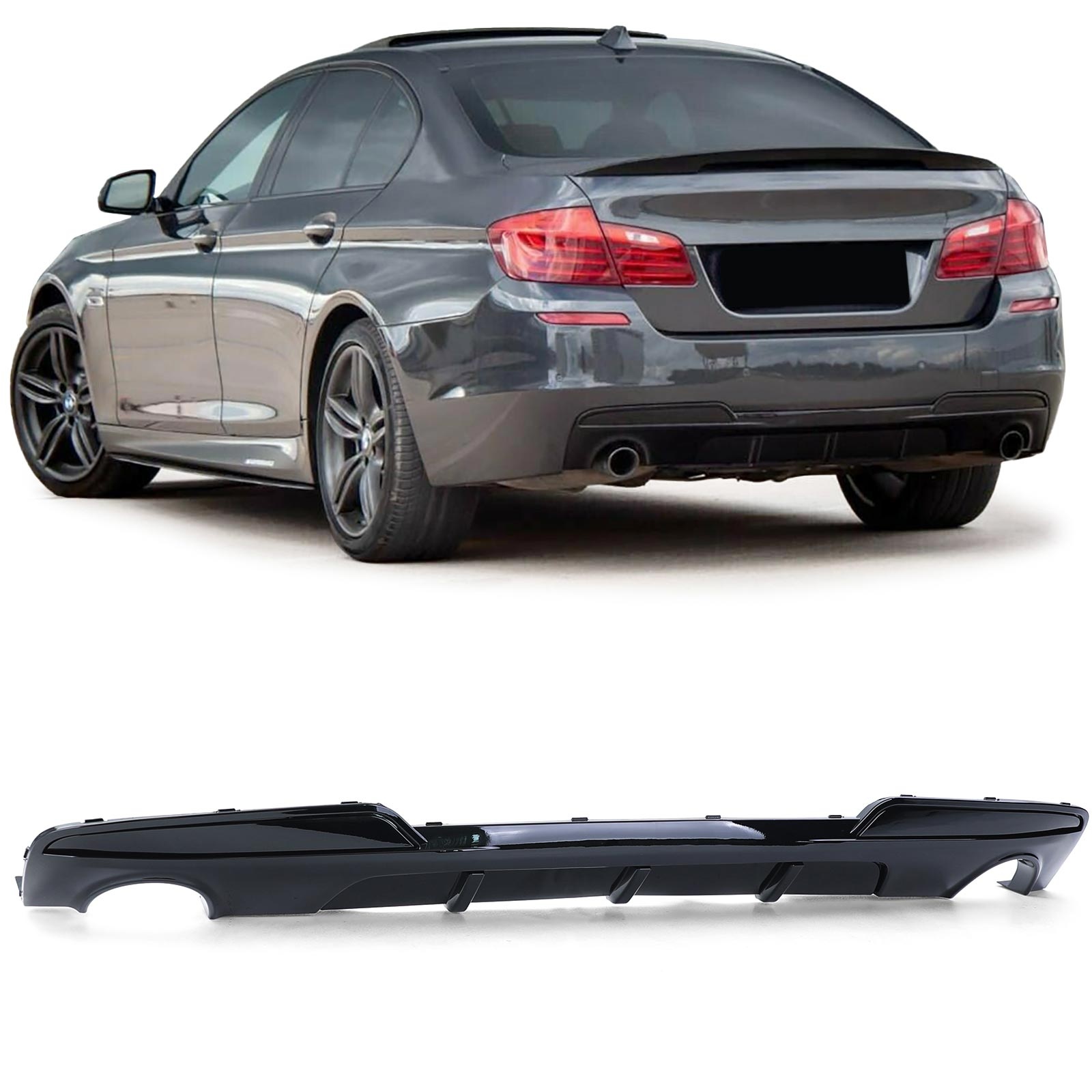 Achterbumper diffuser geschikt voor BMW F10 F11 535i 535d 2011-2015