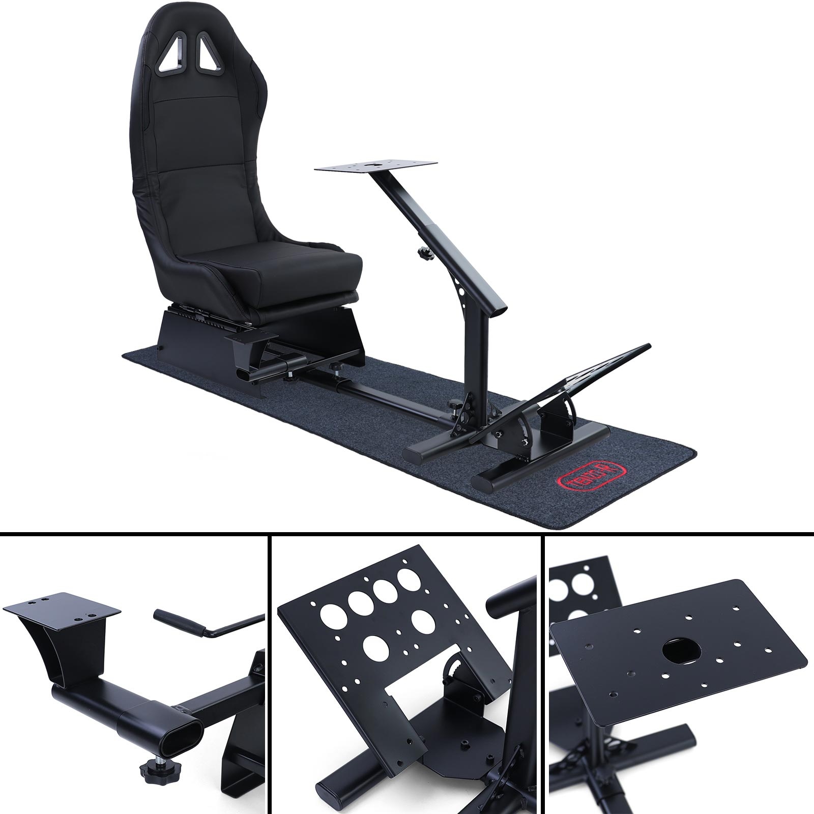 Playseat - afneembare versnellingspook - 345x405 mm - zwart