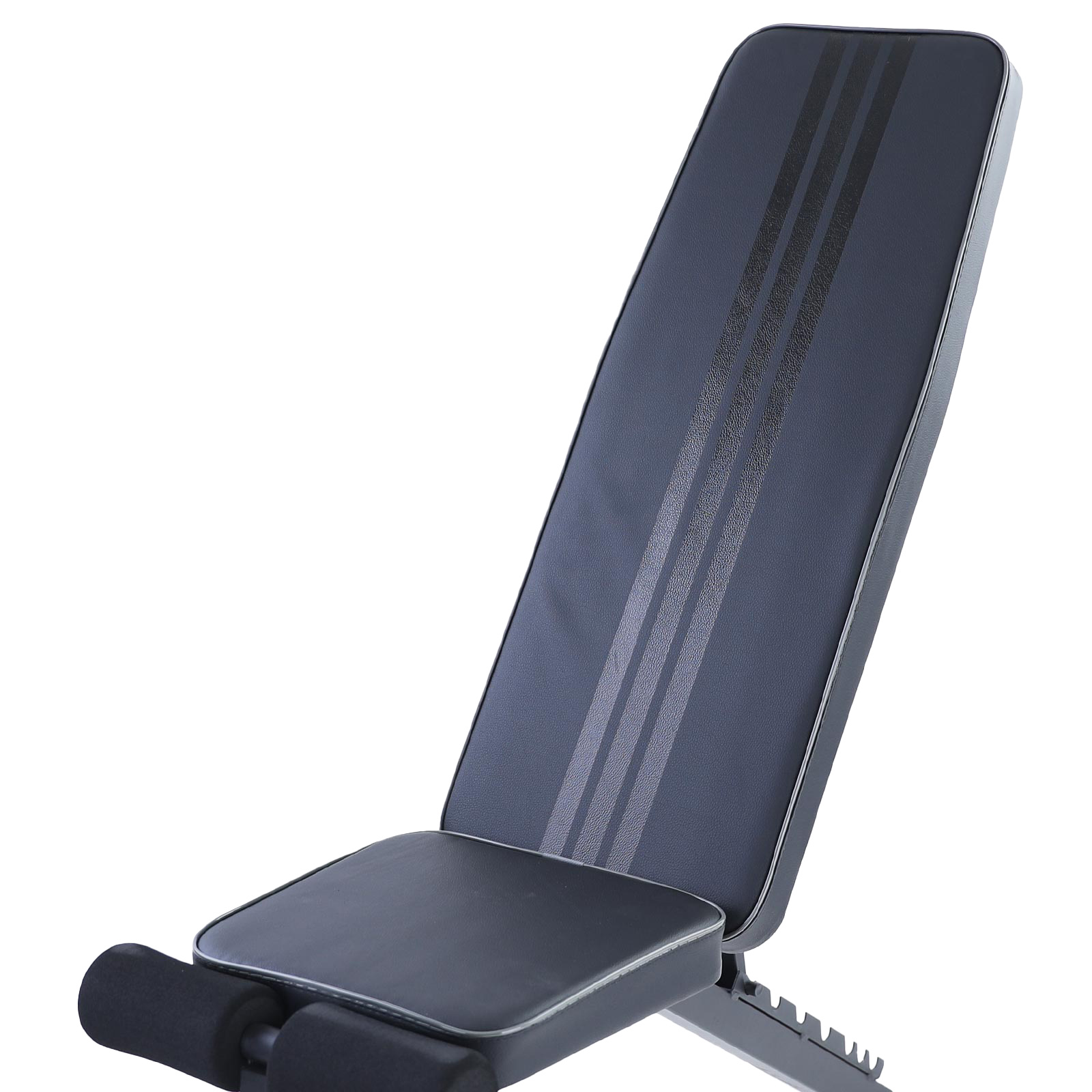 Halterbank - fitnessbank - 150x80x40 cm - zwart grijs