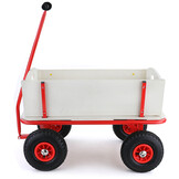 RAMROXX® - bolderkar - hout - 95x61x59 cm - wit rood