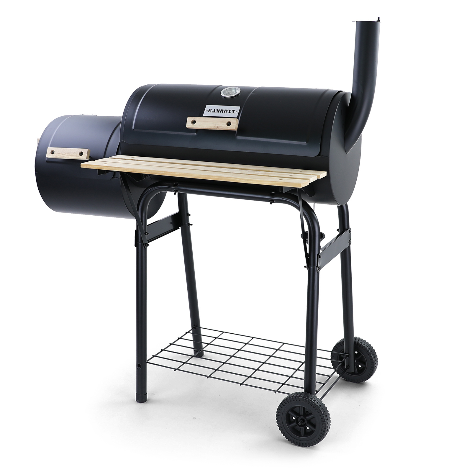 RAMROXX® - barbecue - 97x60x113 cm - zwart lichtbruin