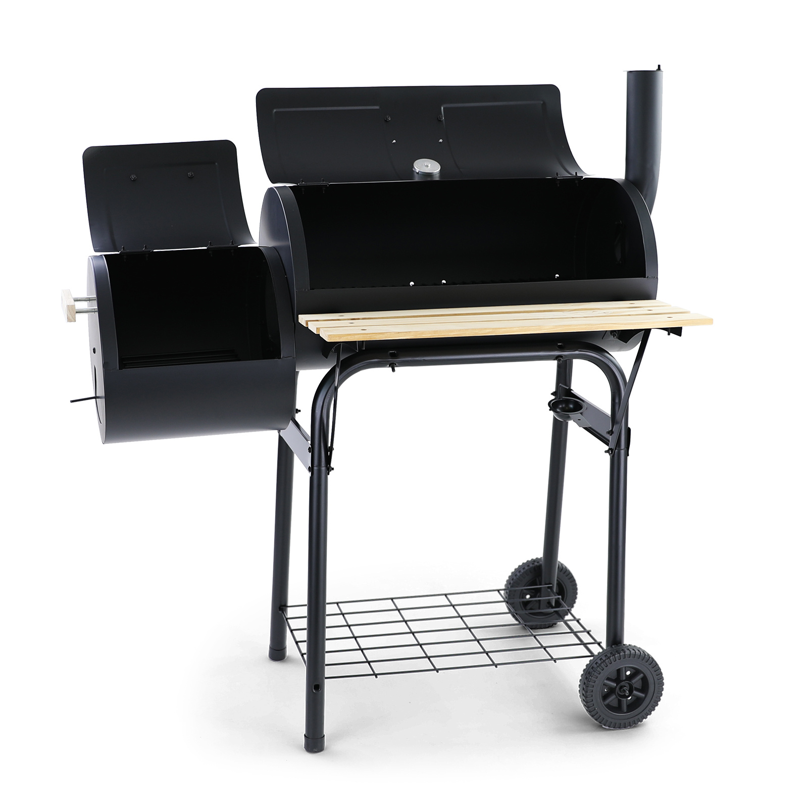 RAMROXX® - barbecue - 97x60x113 cm - zwart lichtbruin