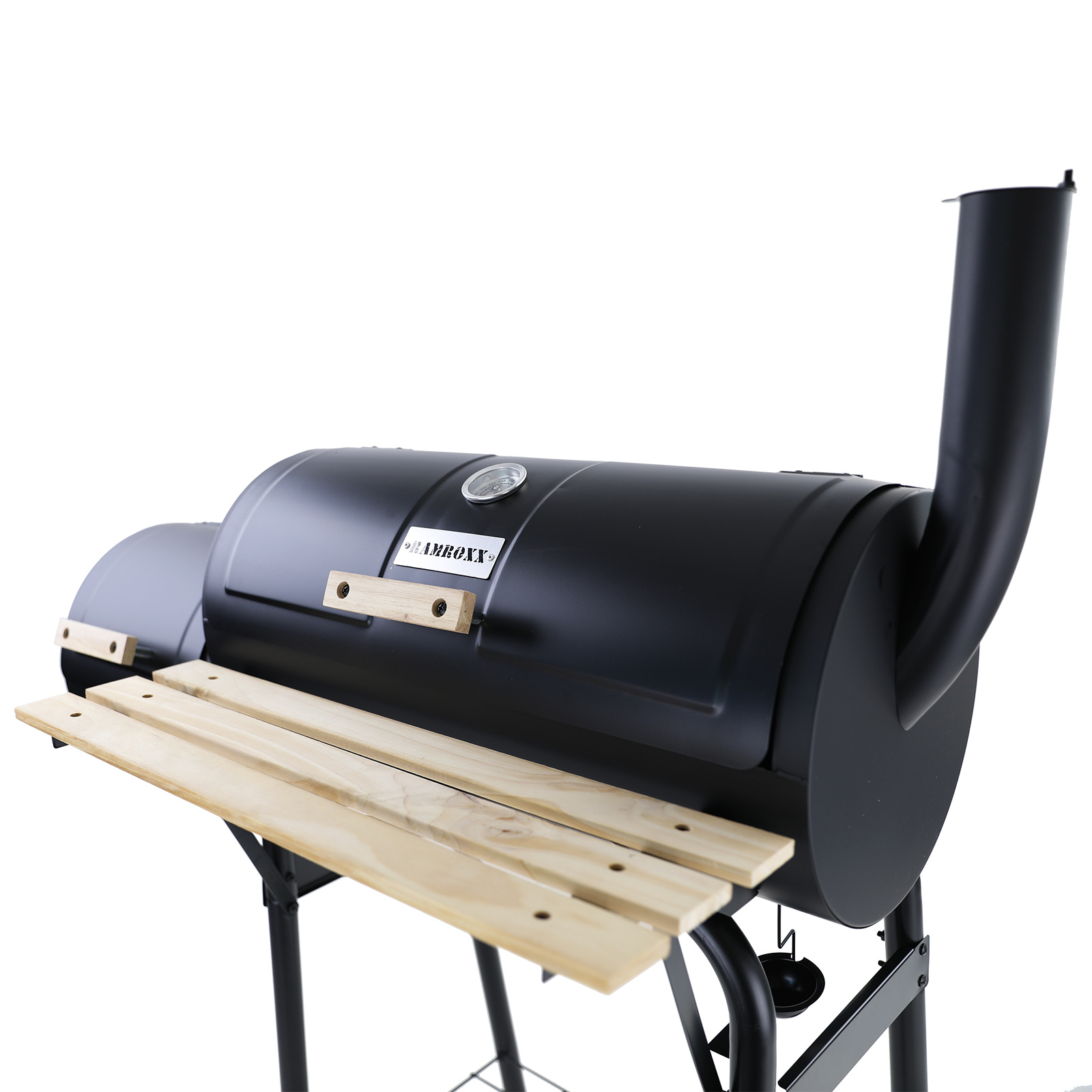 RAMROXX® - barbecue - 97x60x113 cm - zwart lichtbruin