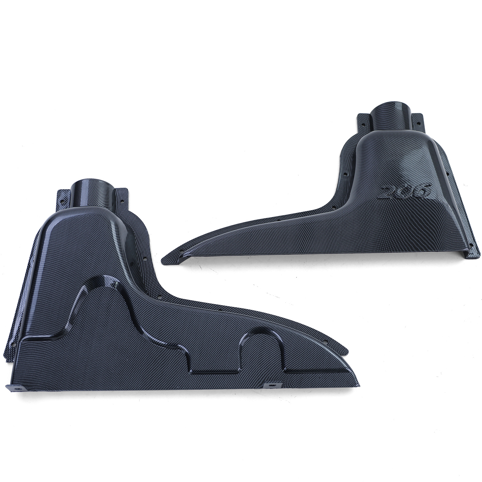 Luchtfilter auto - geschikt voor Peugeot 206 - ABS-behuizing - zwart