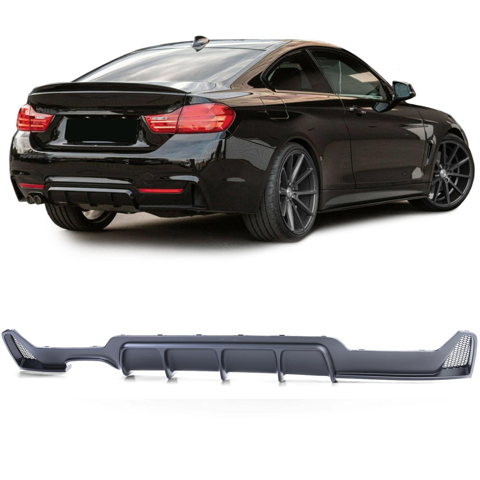 Achterbumper diffuser - 4er BMW F32 F33 F36 425d 428i 430d 430i 2013-2021