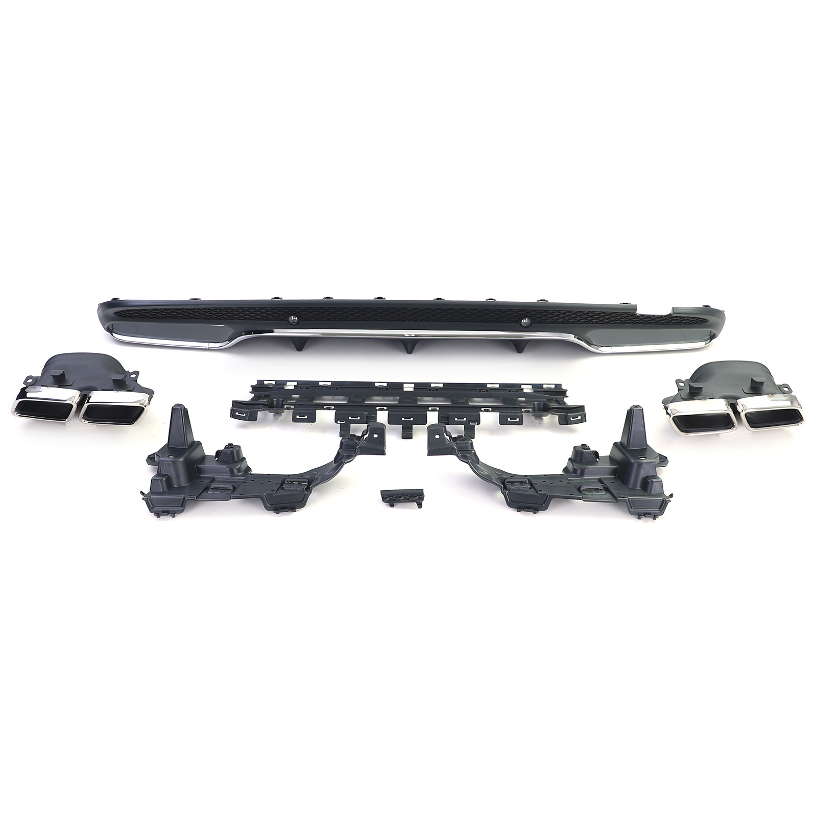 Achterbumper diffuser geschikt voor Mercedes C W205 S205 Sedan 2014-2018