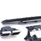 Achterbumper diffuser geschikt voor Mercedes C W205 S205 Sedan 2014-2018