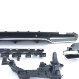 Achterbumper diffuser geschikt voor Mercedes C W205 S205 Sedan 2014-2018