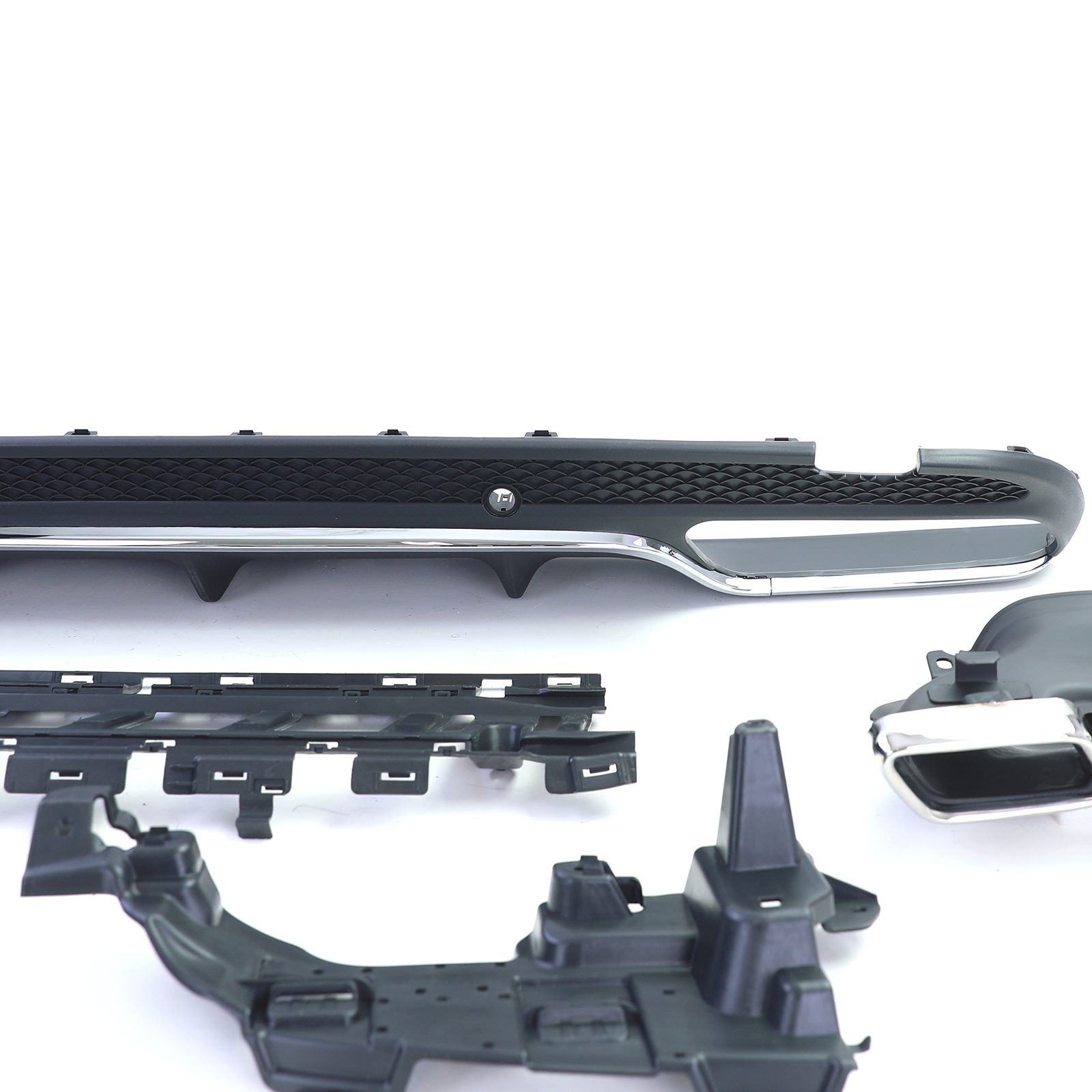 Achterbumper diffuser geschikt voor Mercedes C W205 S205 Sedan 2014-2018