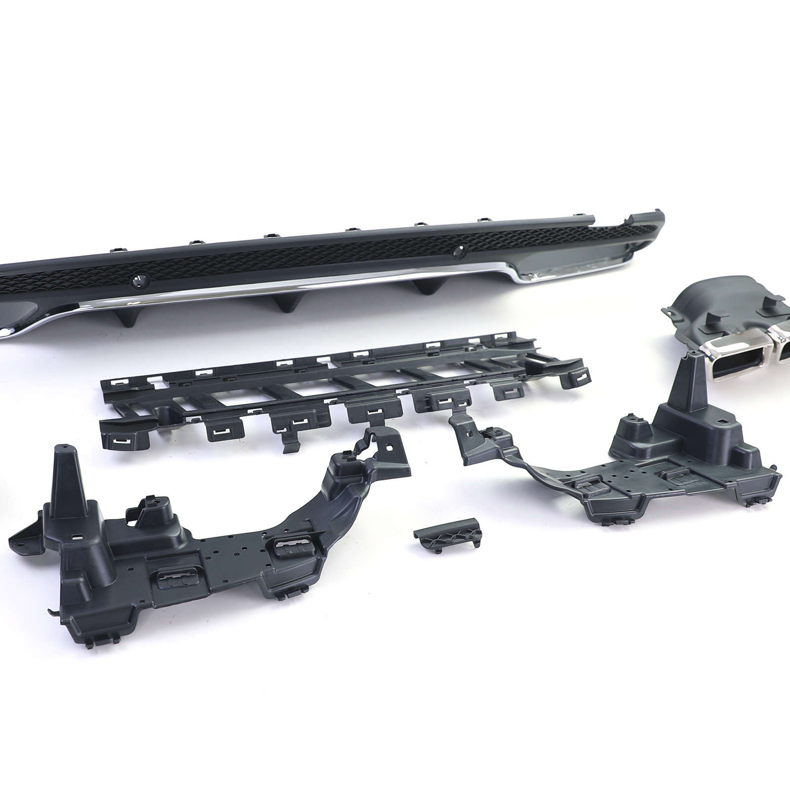 Achterbumper diffuser geschikt voor Mercedes C W205 S205 Sedan 2014-2018