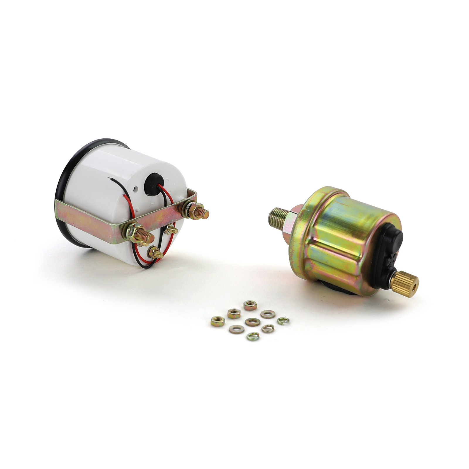 Oliedrukmeter - 12 volt printplaatspanning - 94 mm - zwart