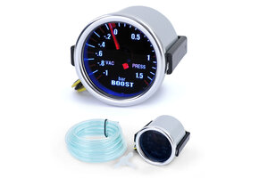 Snelheidsmeter - laaddrukindicator - 12 volt - 52 mm - zwart