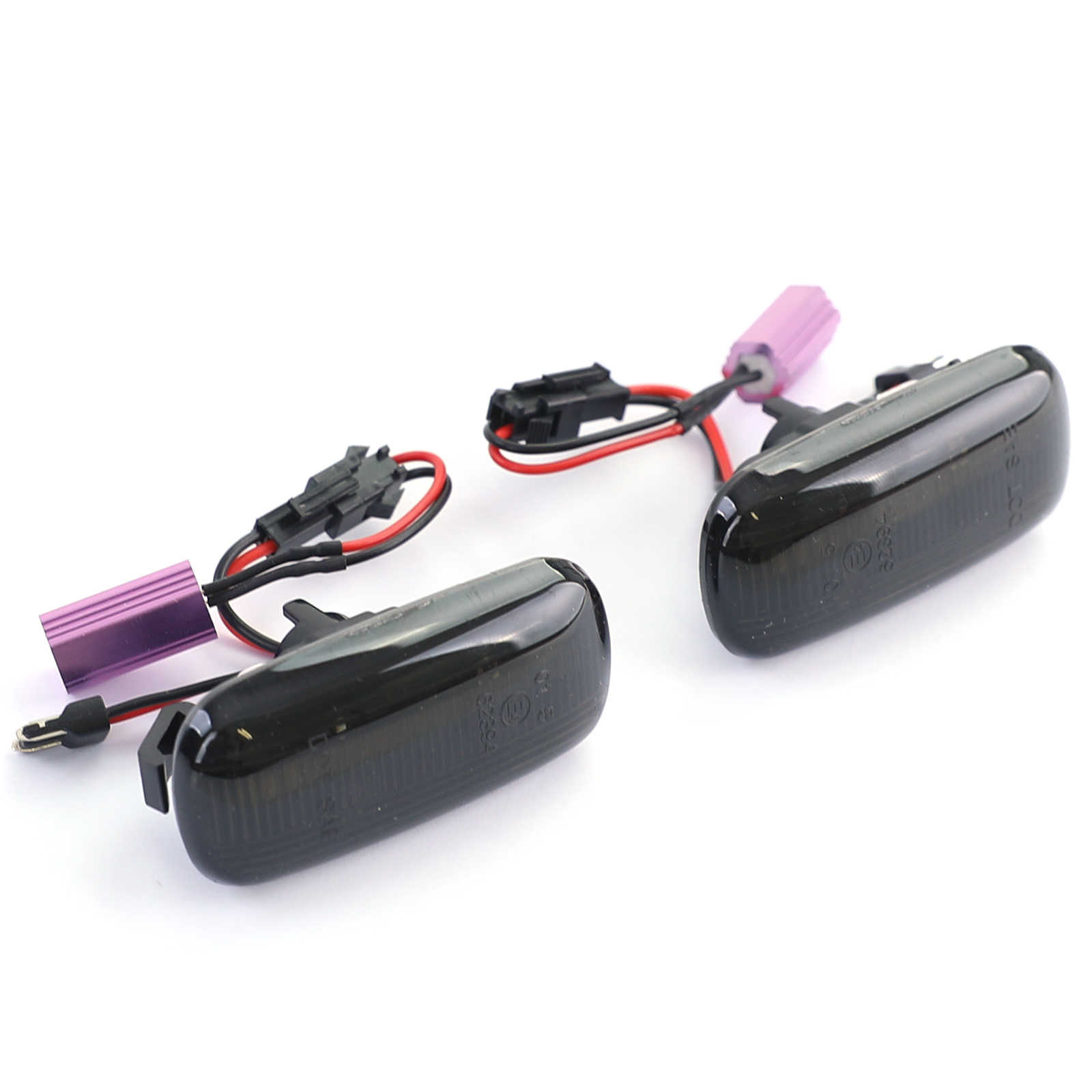 Zijkant knipperlichten - Audi A4 S4 RS4 TT A3 A6 S6 A8-type B6 B7 8J 8P C5 D3 - gerookt zwart